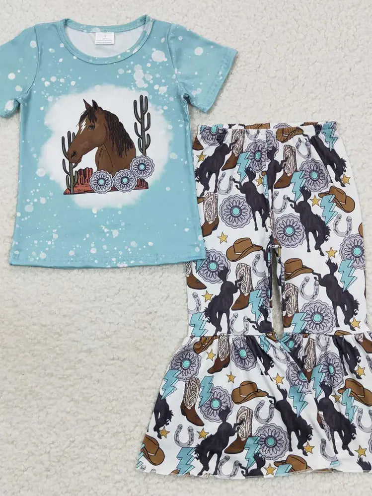 Kids Blue Horse Outfit