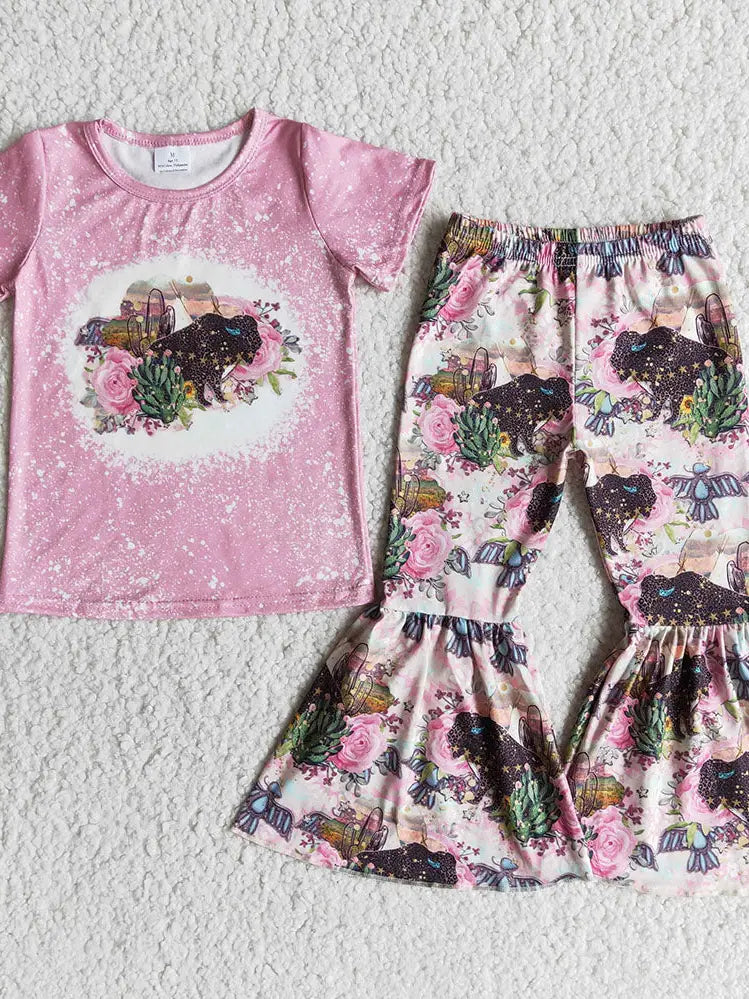 Kids Pink Buffalo Outfit