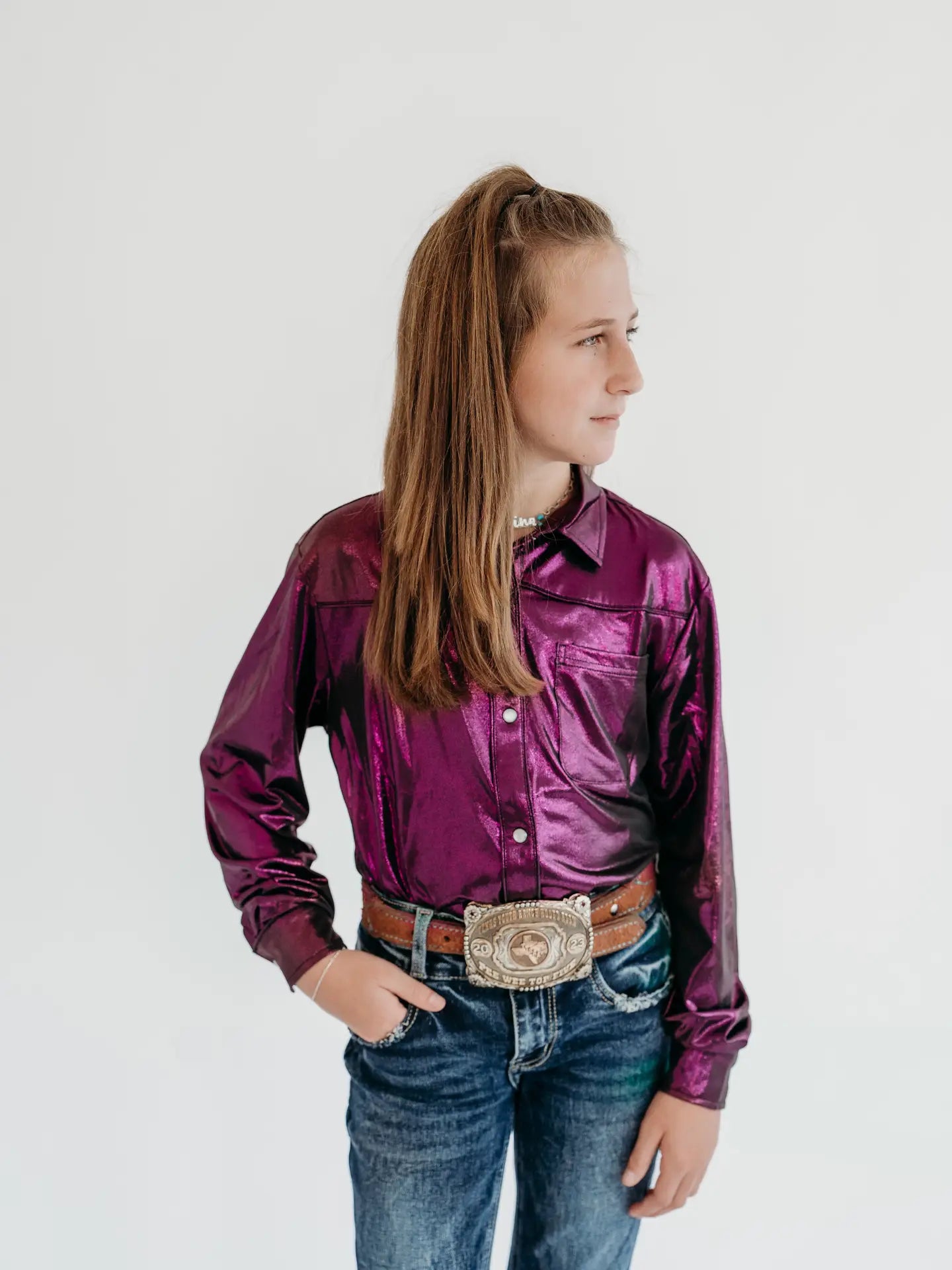Youth Alley Queen Button Down Top