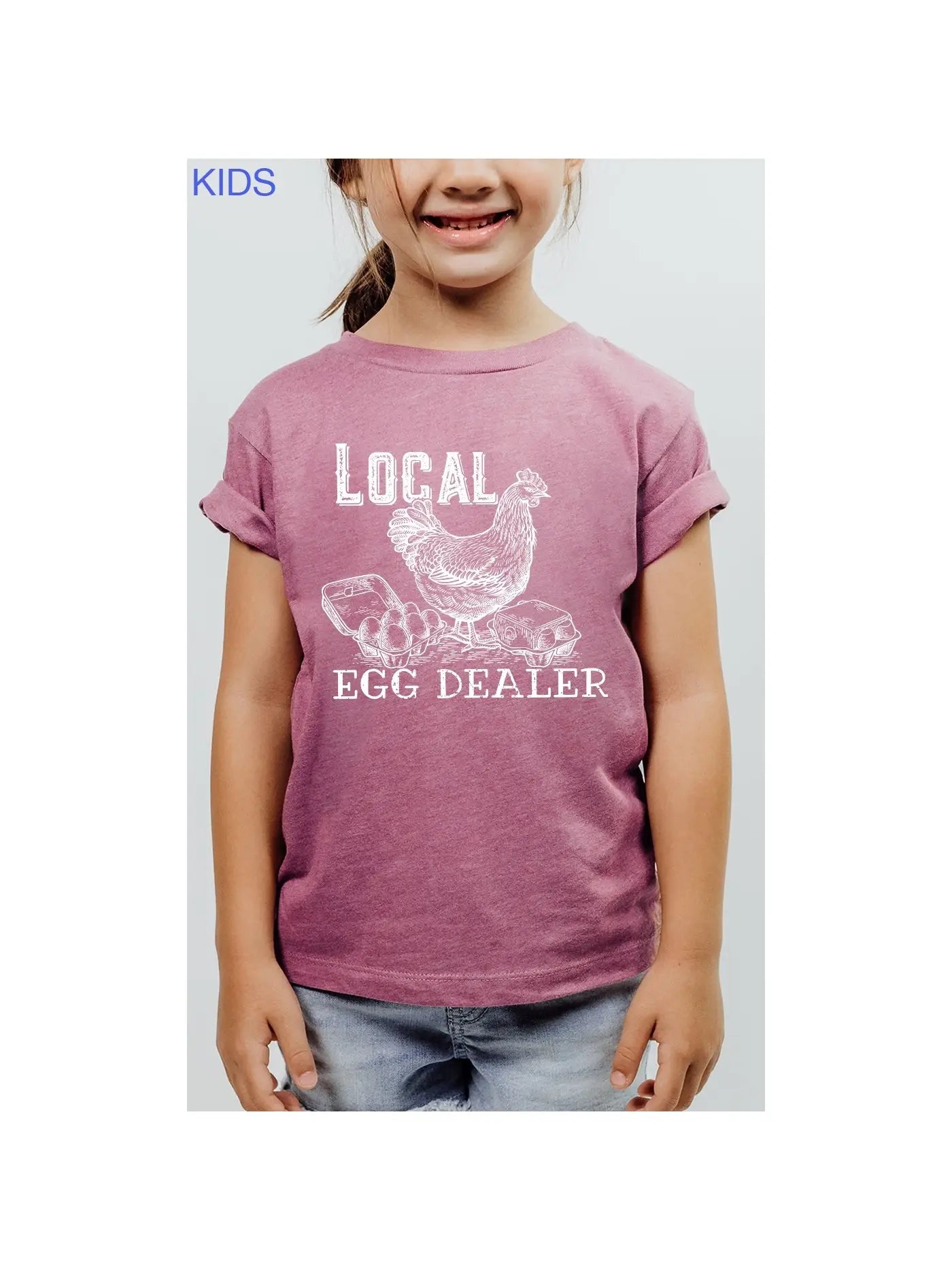 Local Egg Dealer Kids Graphic Tshirt