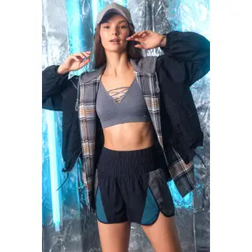 Color Block Activewear Shorts