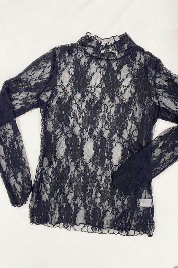 Floral Lace Long Sleeve Top