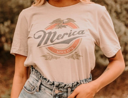 'Merica Beer Logo Tee