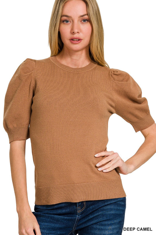 Puff Short Sleeve Sweater