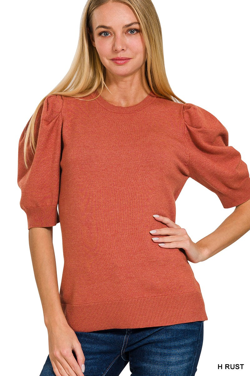 Puff Short Sleeve Sweater