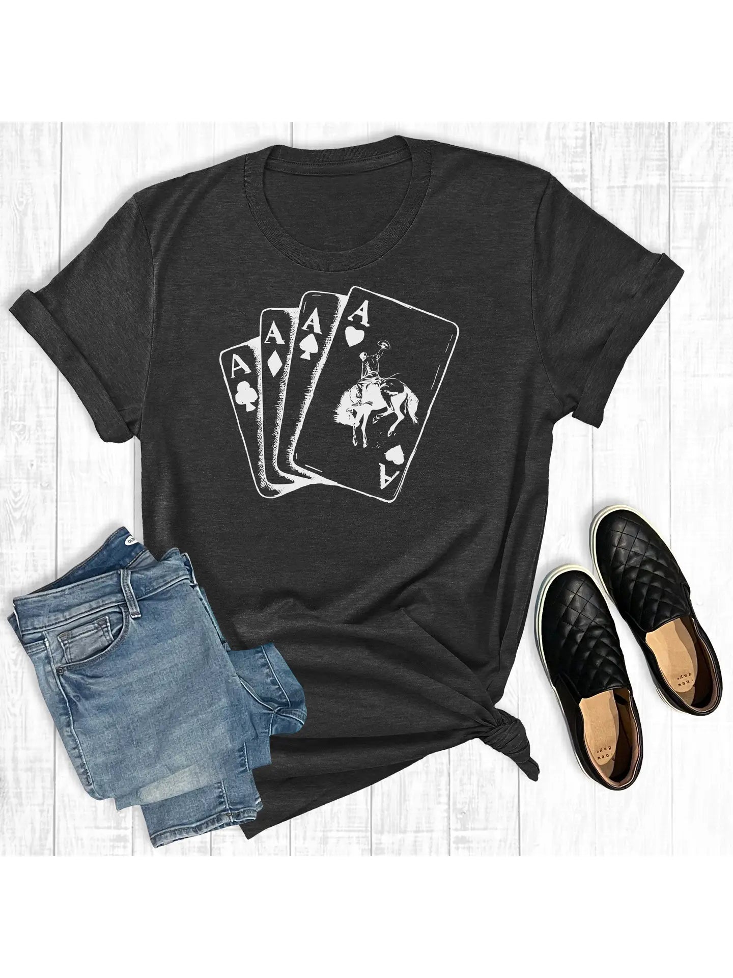 Cowboy Playing Cards Tee