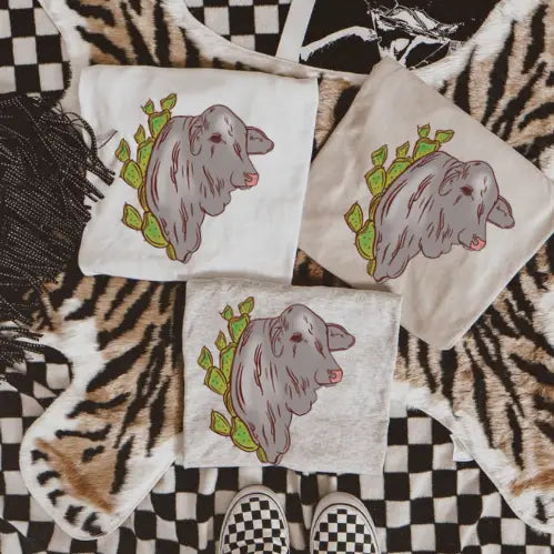 Brahman Cow Western T-shirt