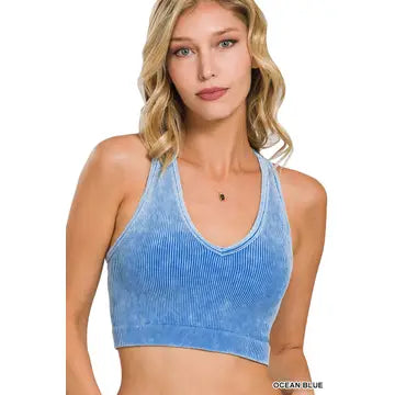 Seamless Ribbed Cropped Tank Top