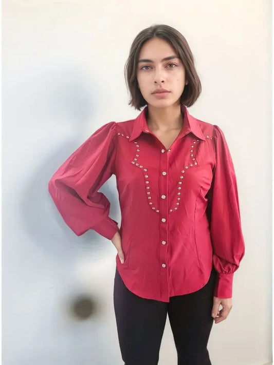 Women's Pearl Snap Button Down