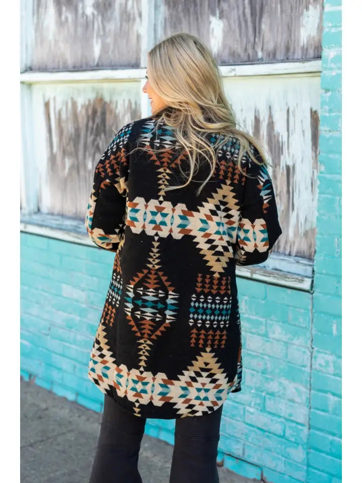 Western Aztec Long Jacket