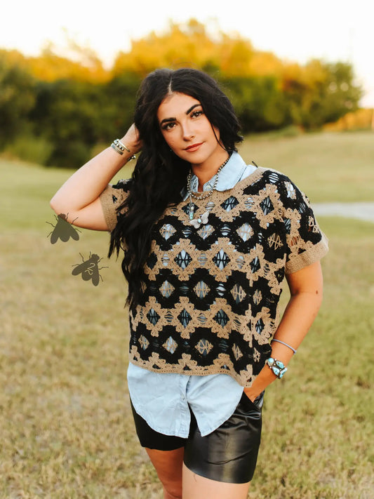 Wild West Weaved Top