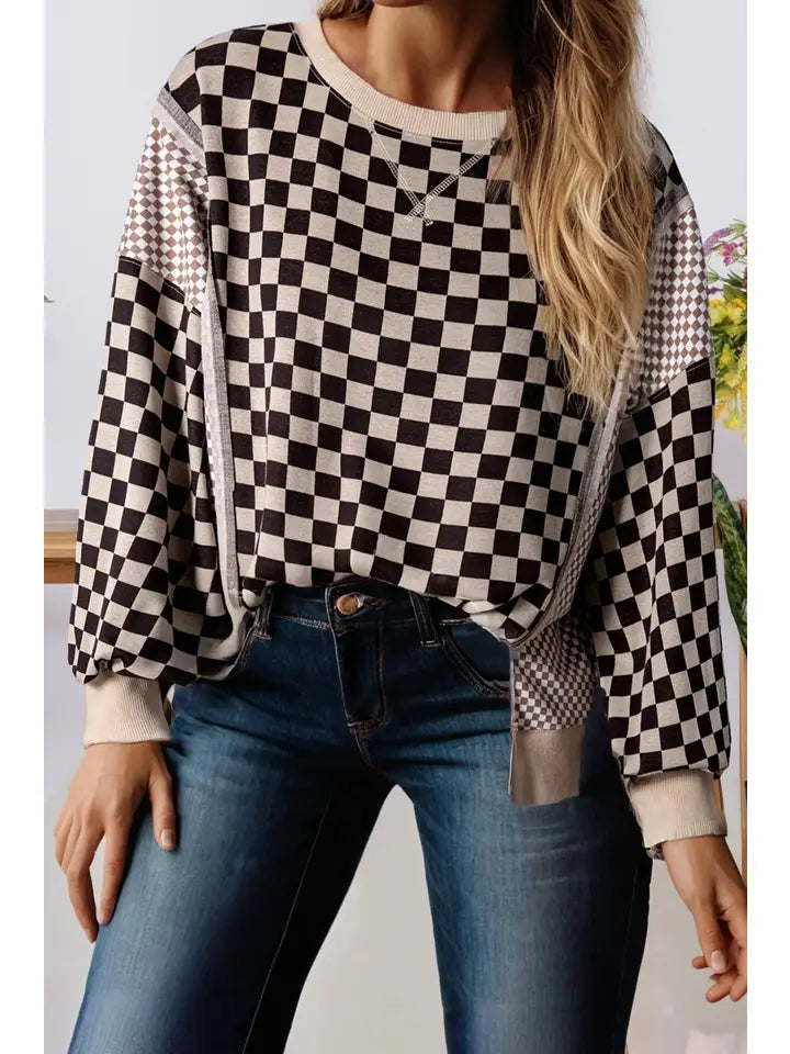 Checkered Sweatshirt
