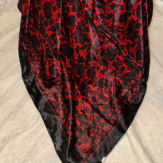 Black and Red Wild Rag