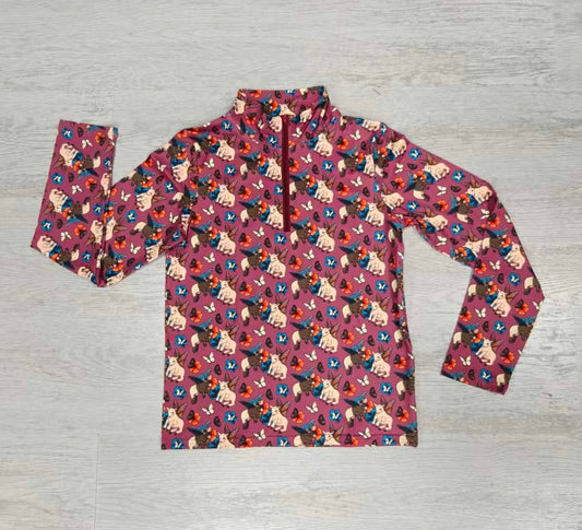 Adult Boer's N Butterflies 1/4 Zip