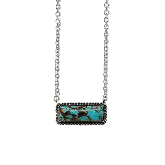 Turquoise Bar Necklace