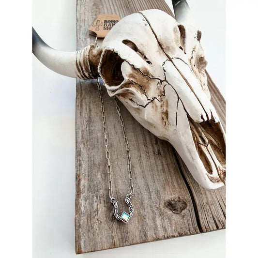 Western Dainty Horseshoe Necklace