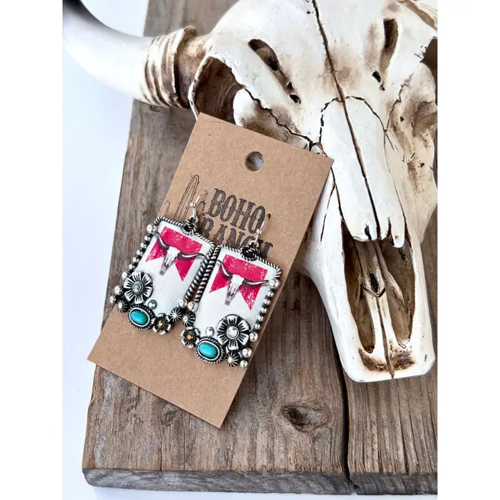 Western Longhorn Earrings