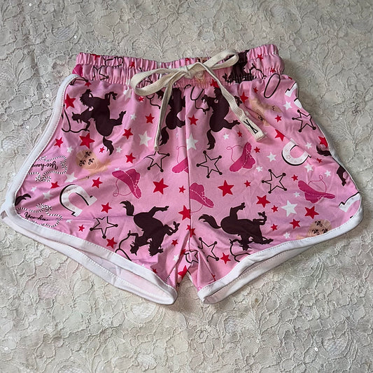 Gurlz Pink Western Shorts